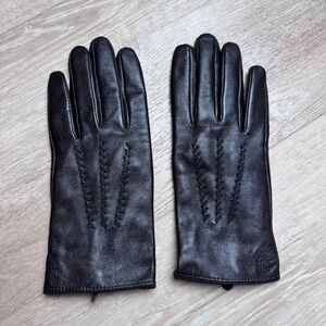 Ralph Lauren Women’s Leather Gloves Size Large Black